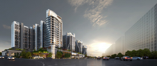 GS건설이 올해 4월 시공사로 선정된 문정건영아파트 리모델링사업 투시도. <GS건설 제공>